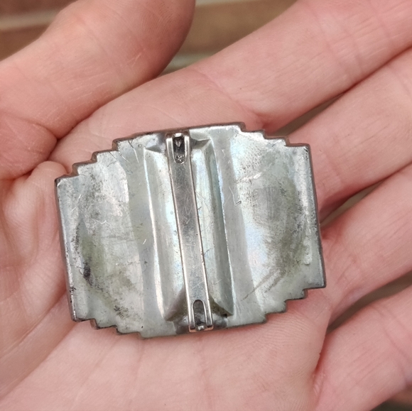 Vintage Art Deco Pot Metal Belt Buckle - Picture 5 of 7